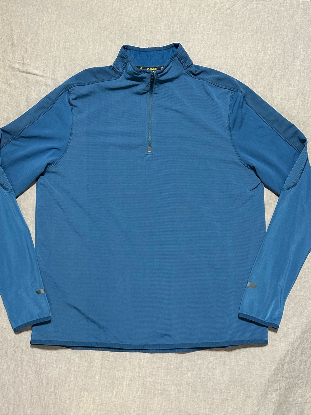 Champion Men's Blue Quarter-Zip Performance Pullover
